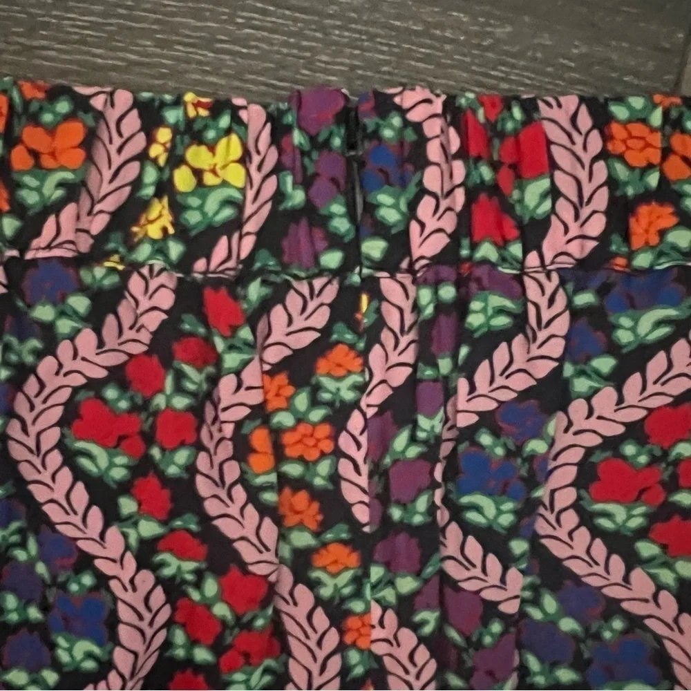 RHODE Hannah draped printed rainbow crepe mini skirt in Excellent Condition